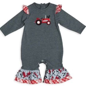Ricrac and Ruffles romper size 0-3M GUC
